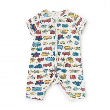 【オーシャン＆グラウンド】半袖ロンパス Funny Car