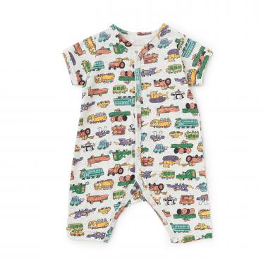 【オーシャン＆グラウンド】半袖ロンパス Funny Car