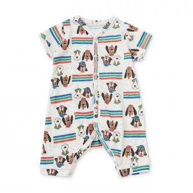 【オーシャン＆グラウンド】半袖ロンパス Dog