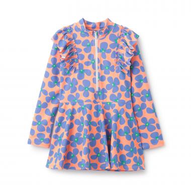 【NEBULA】フリルショルダーラッシュワンピース水着