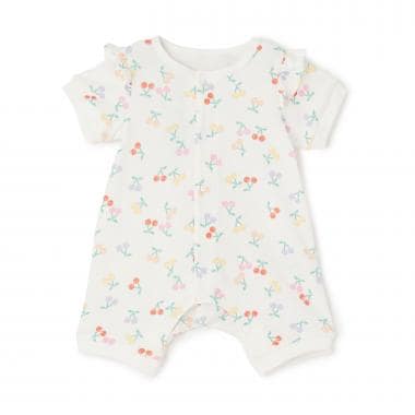 【LaStella】2柄GIRL'S新生児ロンパス