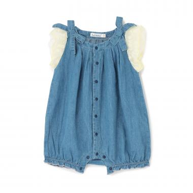 【LaStella】リボンギャザーロンパス