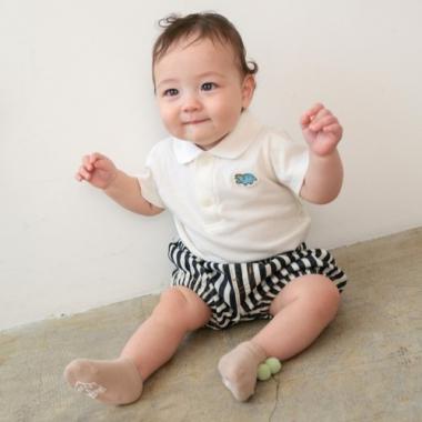 【LaStella】カラーステッチベビーショートパンツ