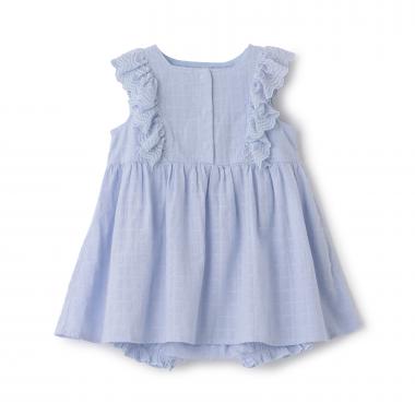 【LaStella】チェックジャガードフリルワンピースSET