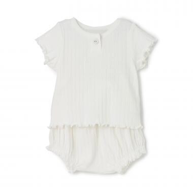 【LaStella】針抜きJQフリルベビーセットアップ