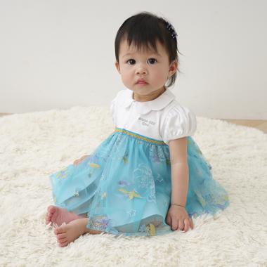 マーメイド刺しゅうロンパース