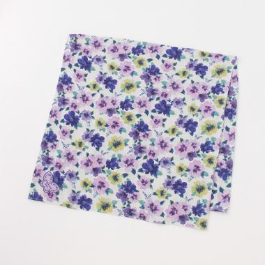 水彩花柄おくるみ