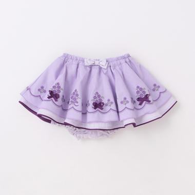 花刺しゅうスカートカバーパンツ