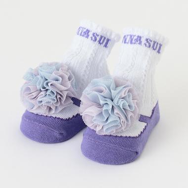 チュール梵天クルーソックス【日本製】