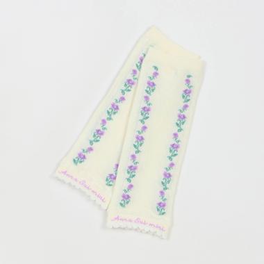 花レース柄ベビーレッグウォーマー【日本製】