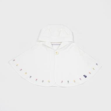 ネコ耳刺しゅうケープ【日本製】