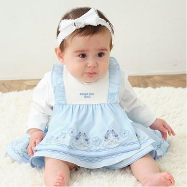 お花刺繍スタイ