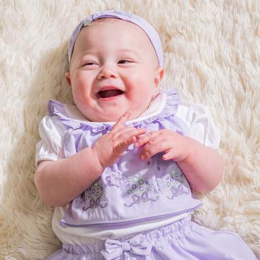 お花刺繍スタイ