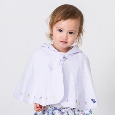 (R)ネコ耳刺繍ケープ