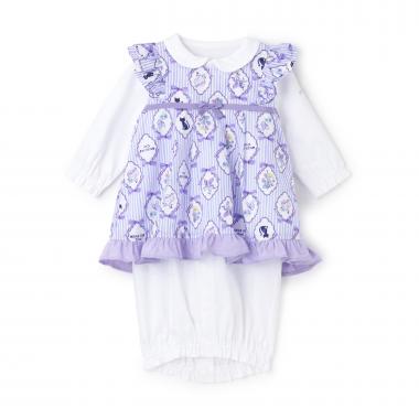 長く着られる総柄チュニック＋2WAYオール