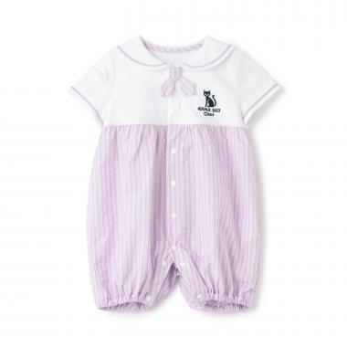 ネコセーラーカラーカバーオール