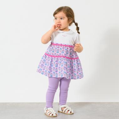 ブーケ花柄チュニック＋スパッツ