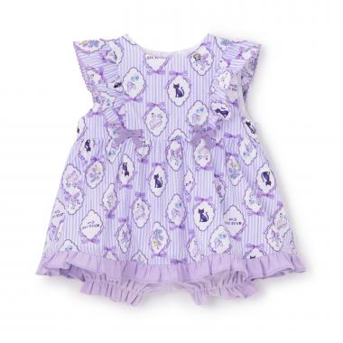 総柄チュニック＋カバーパンツ