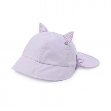 UVカットネコ耳ベビー帽子
