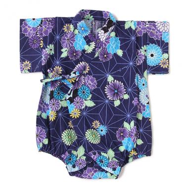 麻の葉柄甚平オール