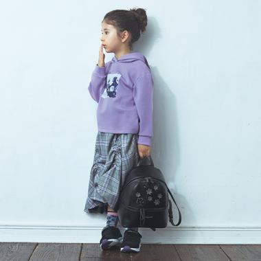 チェックアシンメトリースカート