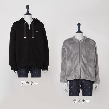 袖チョウ刺しゅう3WAYブルゾン