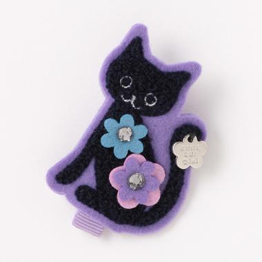 モチーフ刺しゅうヘアクリップ【日本製】