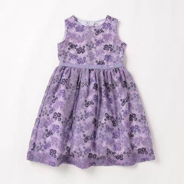 【セレモニー】花柄総刺しゅうワンピース