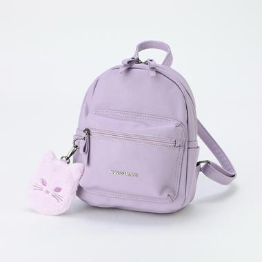 ネコミラーつき合皮リュック