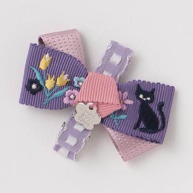 ネコ刺しゅうクリップ【日本製】