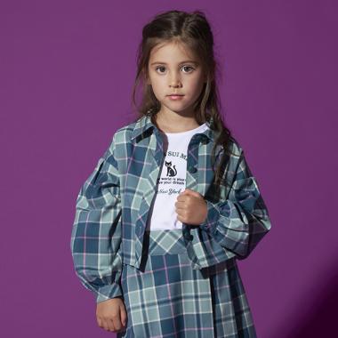 チェックシャツ+長袖Tシャツセット