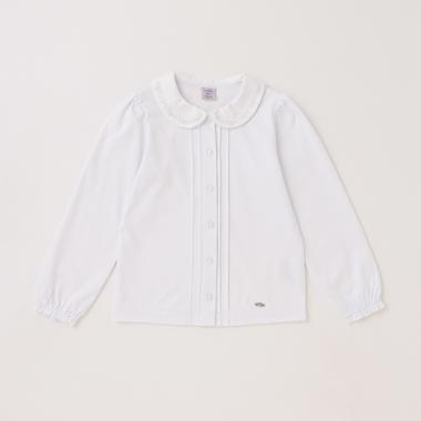 【セレモニー】衿刺しゅうカットブラウス