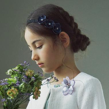 【セレモニー】合皮お花カチューシャ【日本製】