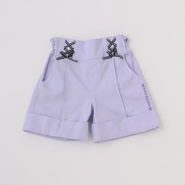 裾折り返しショートパンツ