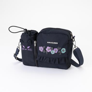 ペットボトルホルダーつき3wayショルダーバッグ