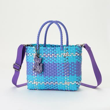 ビニールブレードカゴバッグ