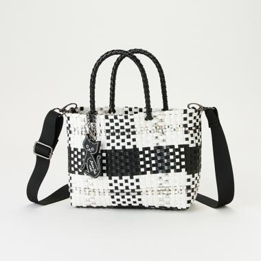 ビニールブレードカゴバッグ