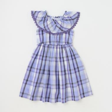 チェックワンピース