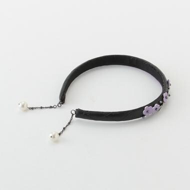 イヤリング風お花モチーフカチューシャ【日本製】