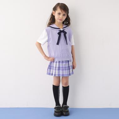 ベルトつきプリーツスカパン