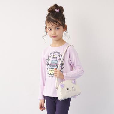 ネコ合皮ショルダーバッグ