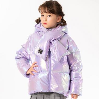 フードマフラーつきショートダウン