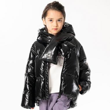 フードマフラーつきショートダウン