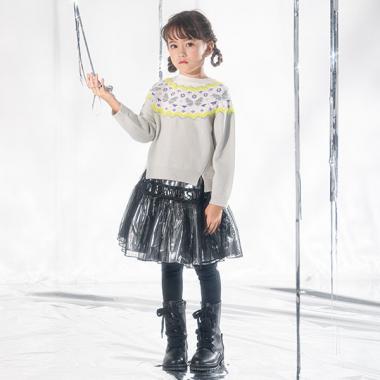 チュールシルバースカート