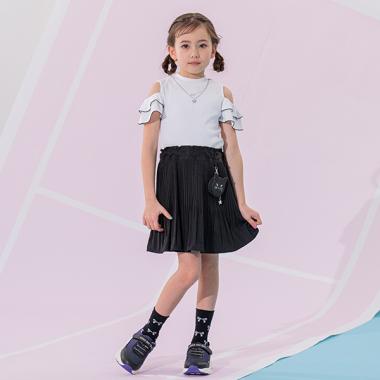 ポーチつきプリーツスカパン