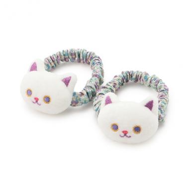 ネコマスコットヘアポニー2個セット