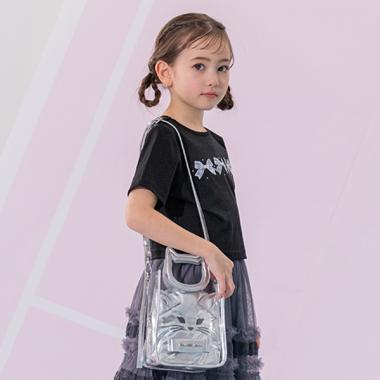 ネコハンドルリボンショルダーバッグ