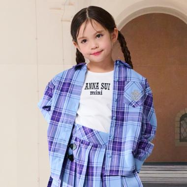 チェックシャツ＋長袖Tシャツ