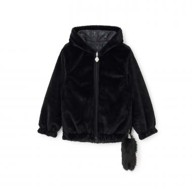 ネコエコファーリバーシブルアウター