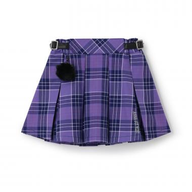 【あったか】チャームつきチェックスカパン